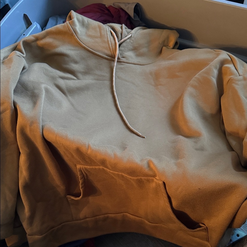 SHEIN Brown, Open back, Hoodie